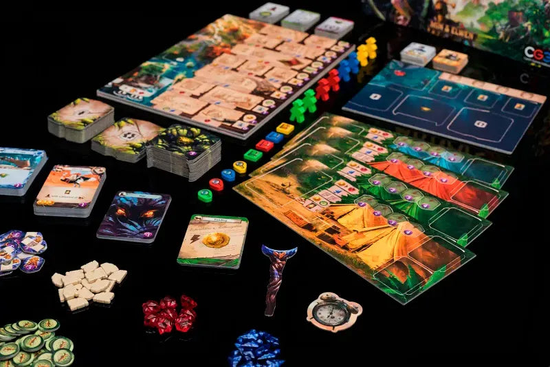 Verdwenen Ruïnes van Arnak review: deckbuilding én worker placement in één doos