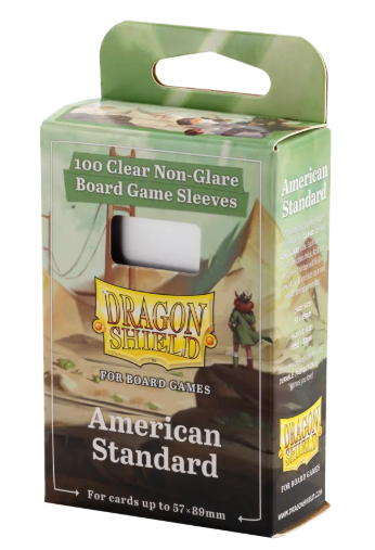 Dragon Shield Sleeves Clear - American Standard (57x89mm)